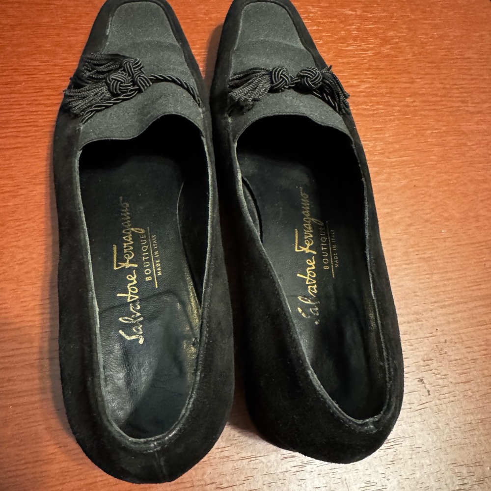 Salvadore Ferragamo Black Tassel Loafers - Picture 7 of 8